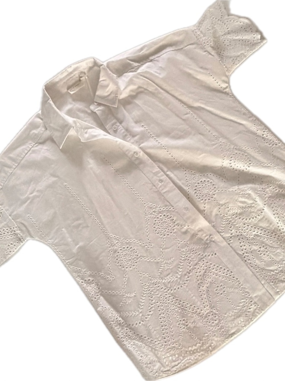 JA Marge Eyelet shirt in blanc xs - Picture 5 of 5